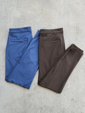 TWO Lululemon ABC Slim-Fit Trousers 32×34